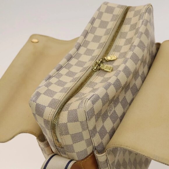 LOUIS VUITTON Damier Azur Naviglio Shoulder Bag N51189 LV Auth 131659 - Picture 9 of 16
